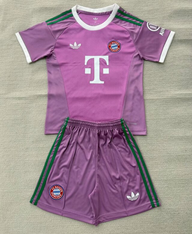 Kids-Bayern Munich 26/27 GK Purple Soccer Jersey
